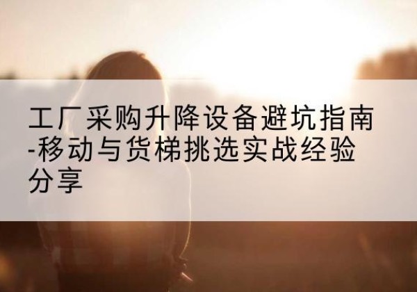 茂县移动式升降机怎么选-工厂采购升降设备避坑指南-移动与货梯挑选实战经验分享
